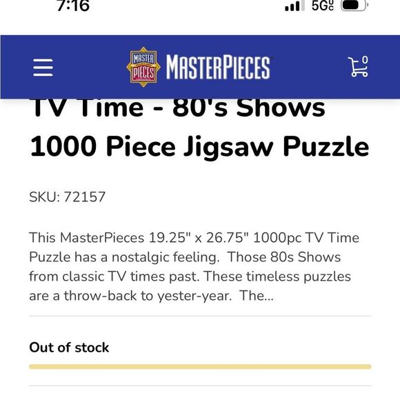 Jigsaw Puzzle 80s Nostalgia TV Time 1000 Pieces - Picture 5 of 11